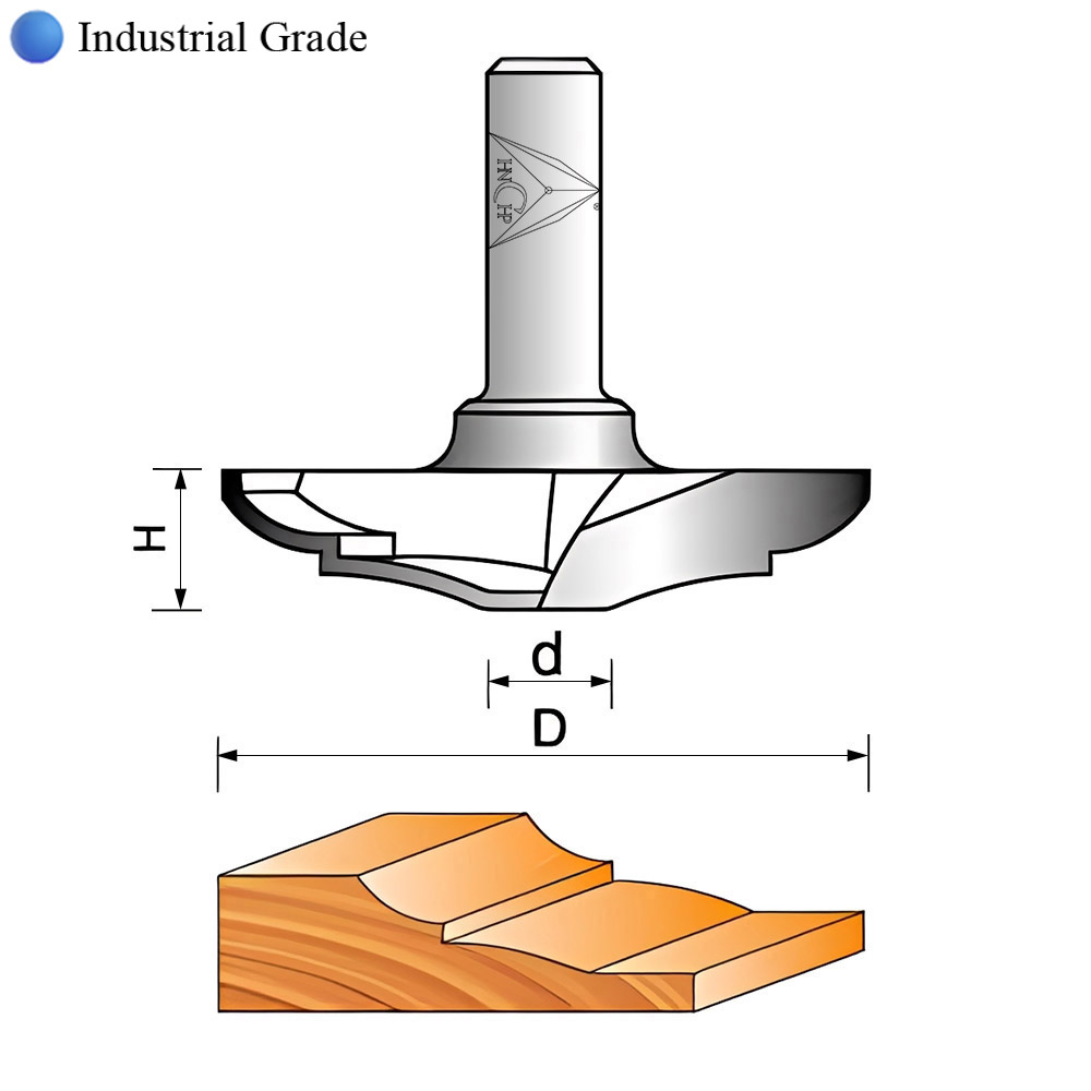 CHP1802 - Raised Panel Router Bit (Industrial Grade)