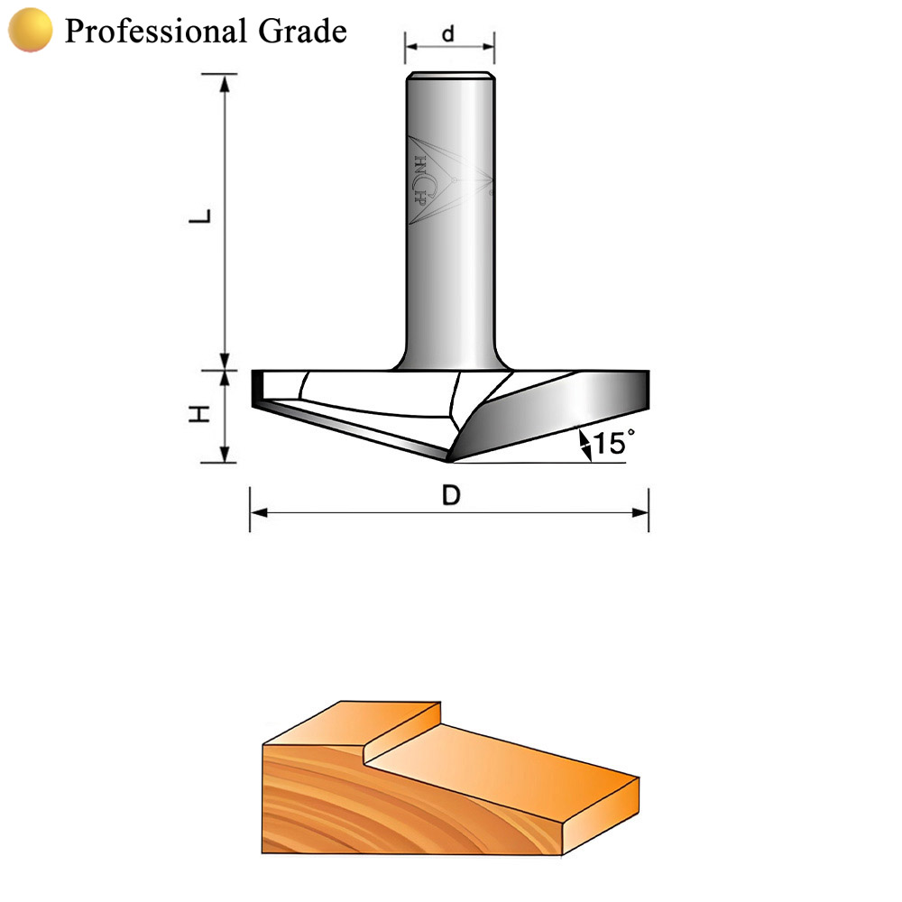 CHP7001 - 15° Raised Panel Router Bit (Professional Grade)