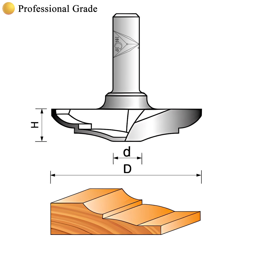 CHP1802 - Raised Panel Router Bit (Professional Grade)