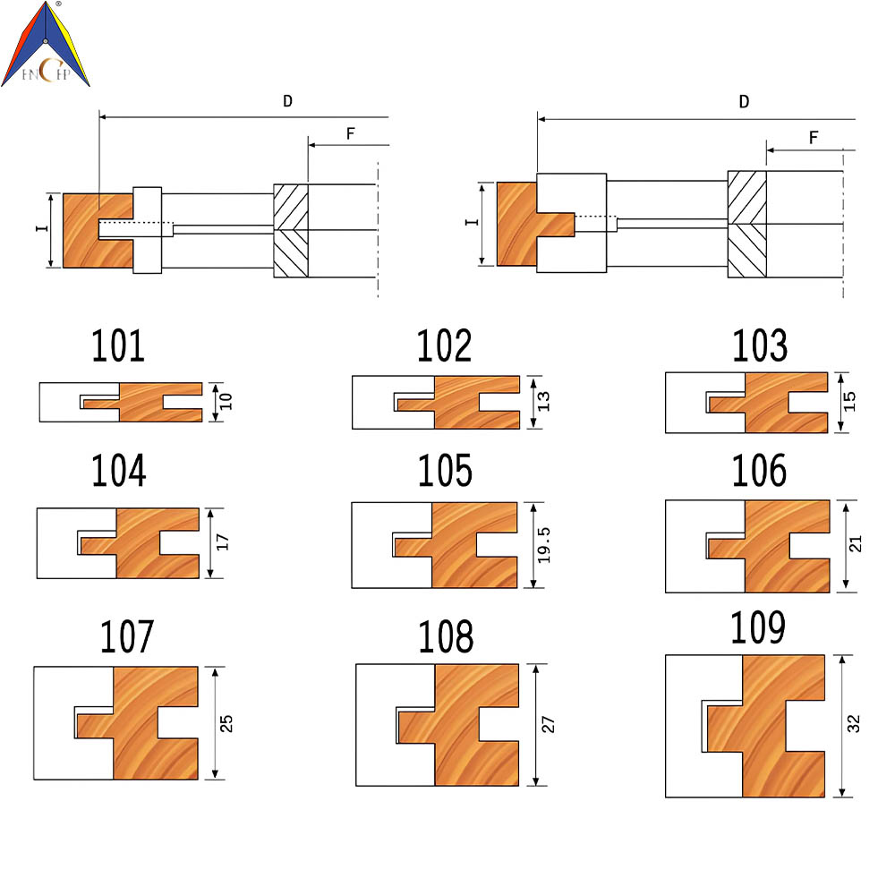 CHPH008.01 - Carbide Tipped 4 Pcs Flooring T&G Shaper Cutter Set
