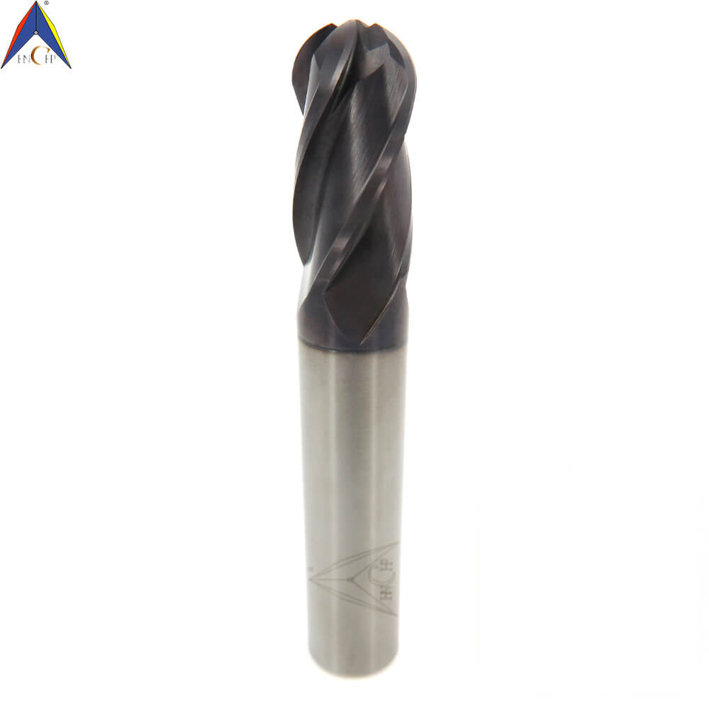 CHPM290 - 4 Flutes Solid Carbide Ball Nose End Mill (Short Shank)