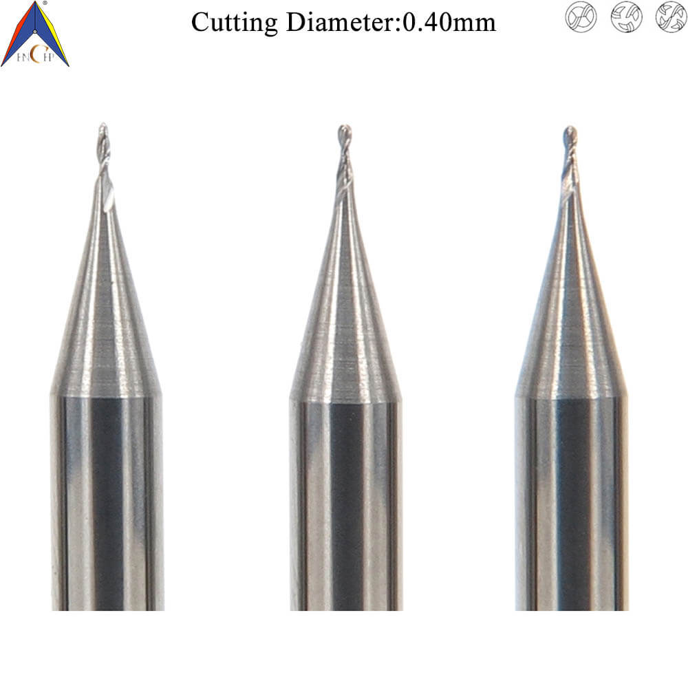 CHPM300 - 2 (3)(4) Flutes Solid Carbide Miniature Ball Nose End Mill