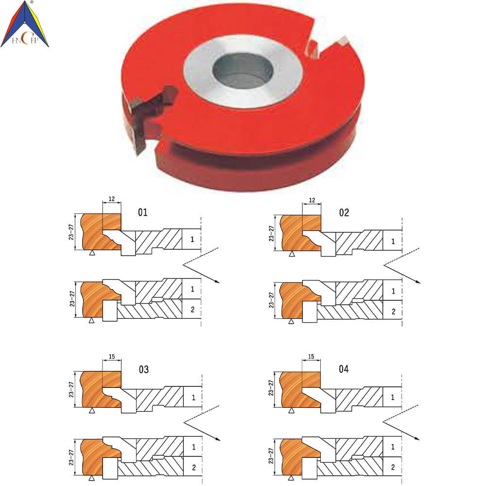 CHPH006.04 - Carbide Tipped 2 Pcs Cabinet Door Shaper Cutter Set