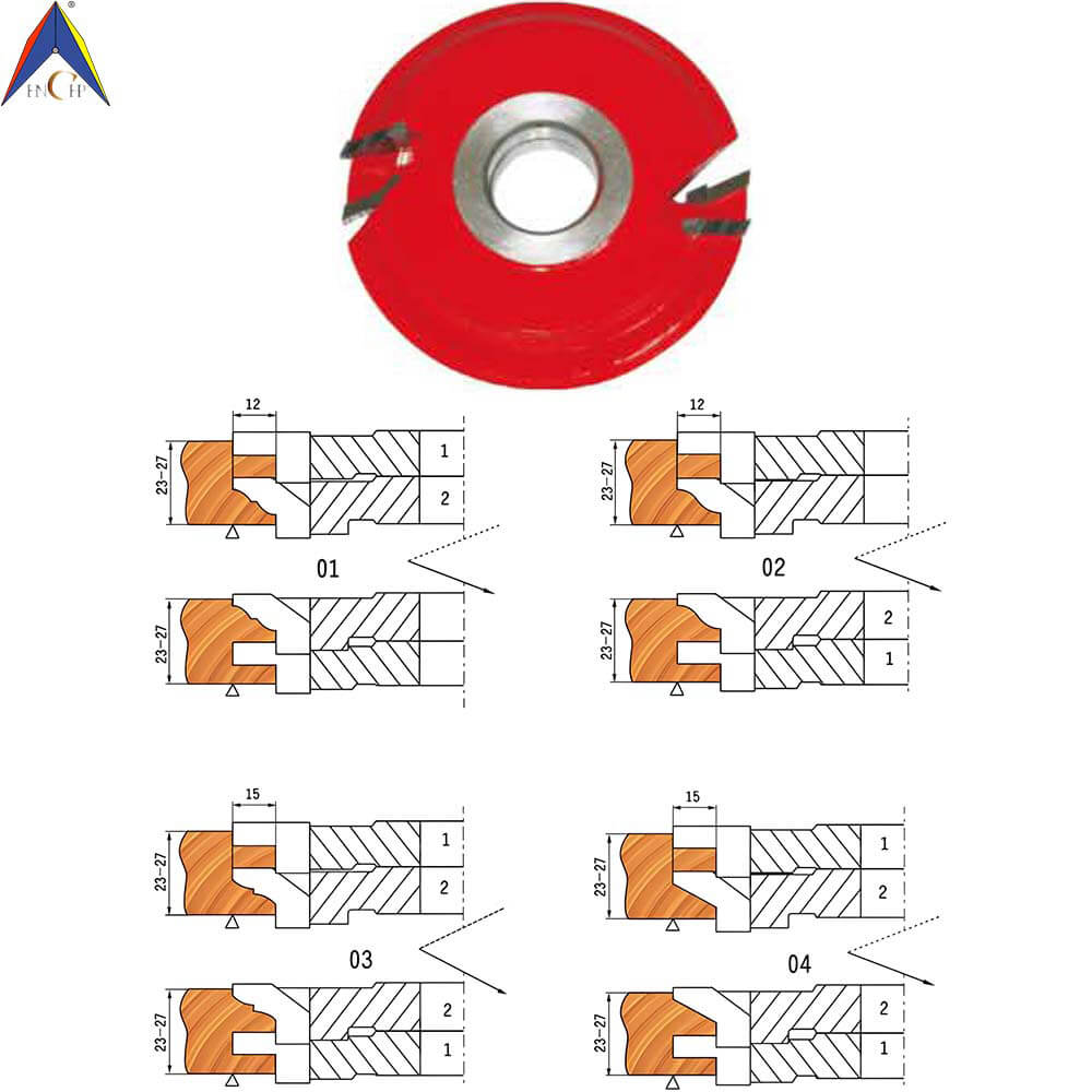CHPH006.05 - Carbide Tipped 2 Pcs Cabinet Door Shaper Cutter Set