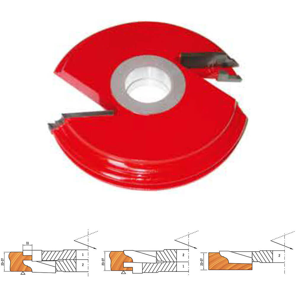 CHPH006.06 - Carbide Tipped 2 Pcs Cabinet Door Shaper Cutter Set