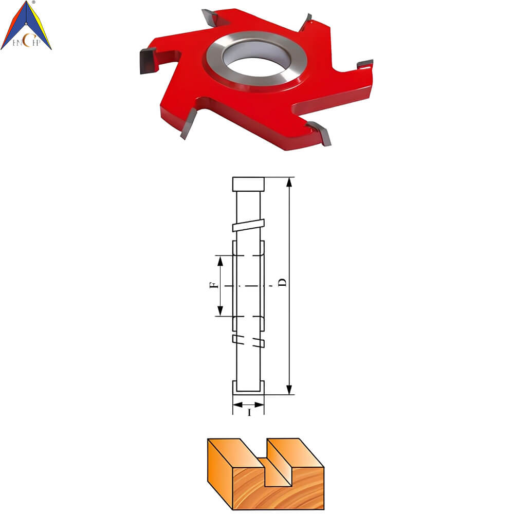 CHPH001.07 - Carbide Tipped Double Bevel Grooving Shaper Cutter