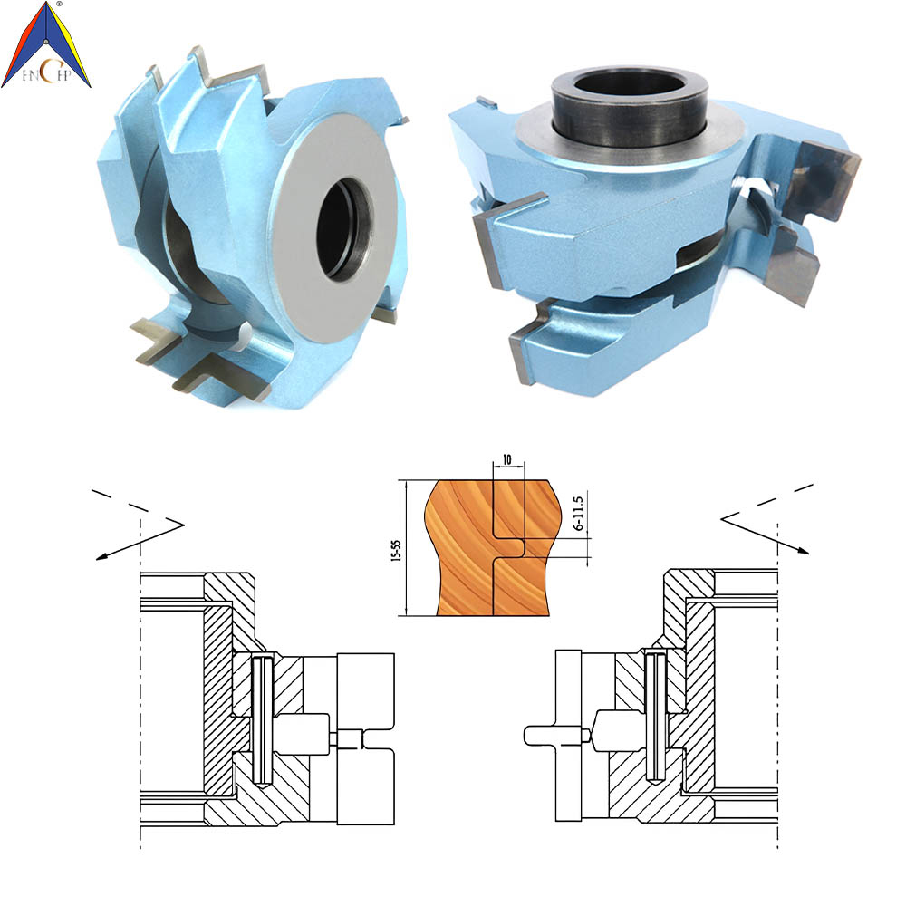 CHPH008.03 - Carbide Tipped Assembling Flooring Shaper Cutter Set