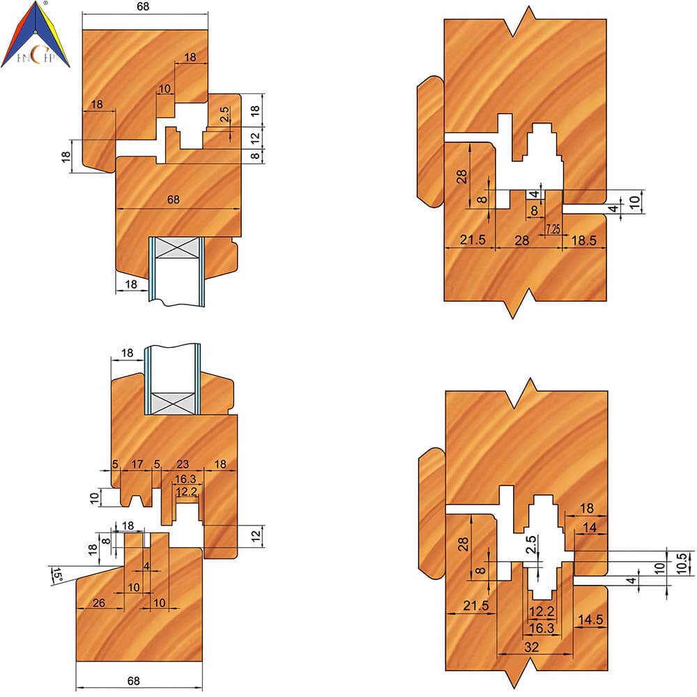 CHPH011.05 - Carbide Tipped Window Program Shaper Cutter Set