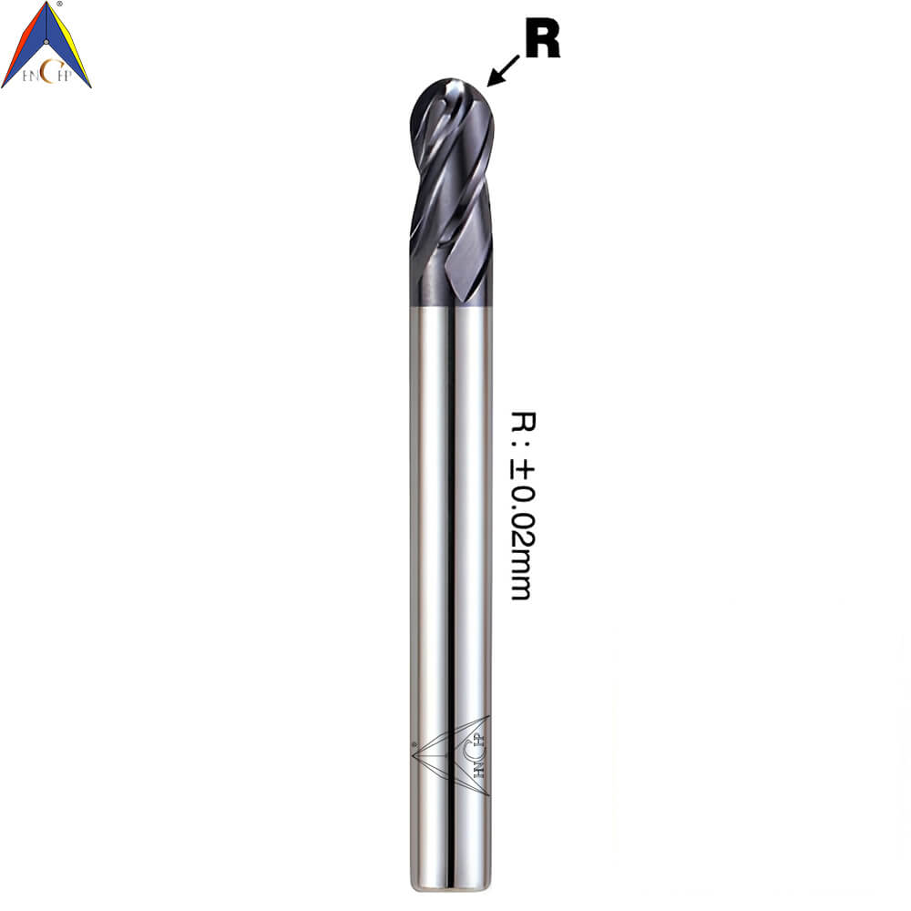 CHPM290 - 4 Flutes Solid Carbide Ball Nose End Mill (Short Shank)