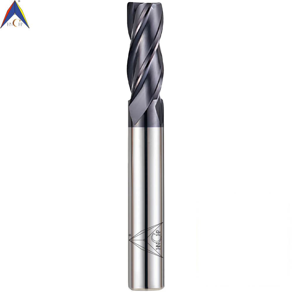 CHPM510 - 4 Flutes Solid Carbide 45° Helix Corner Radius End Mill (Short Shank)