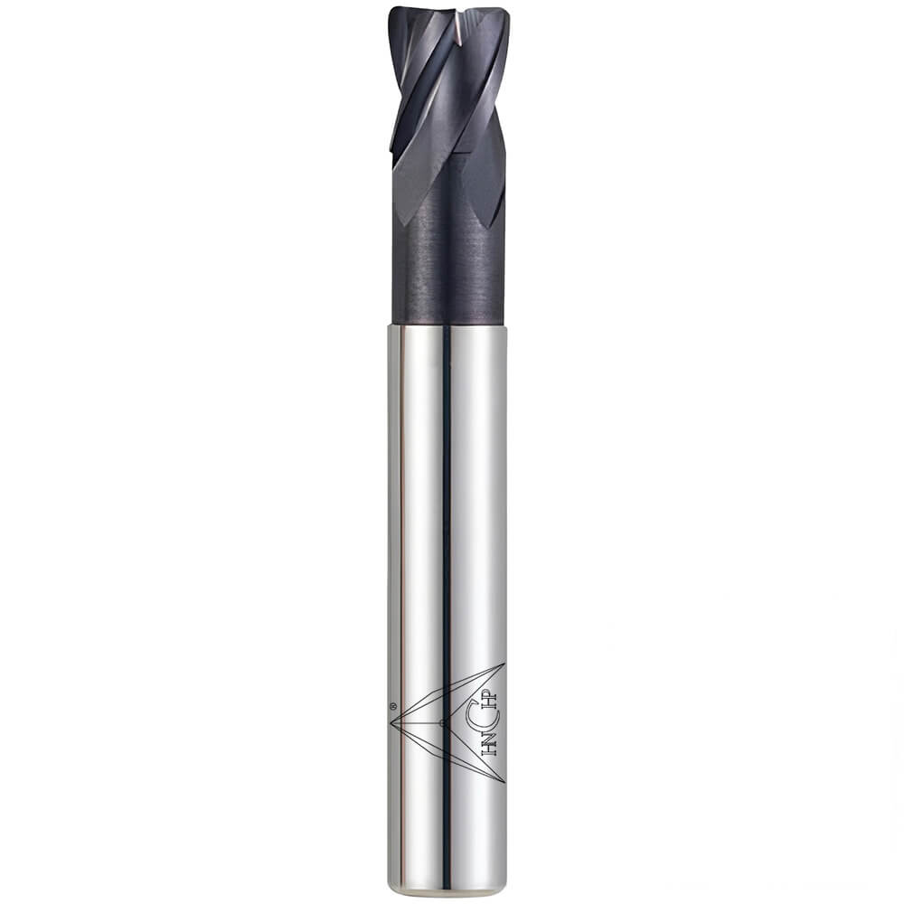 CHPM520 - 4 Flutes Solid Carbide 45° Helix Corner Radius End Mill (Long Shank)