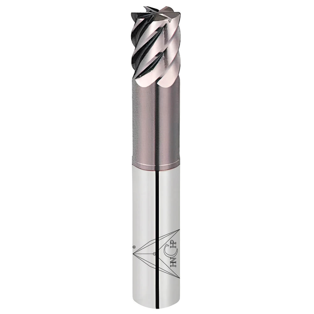 CHPM560 - 6 Flutes Solid Carbide 45° Helix Corner Radius End Mill (Short Shank)