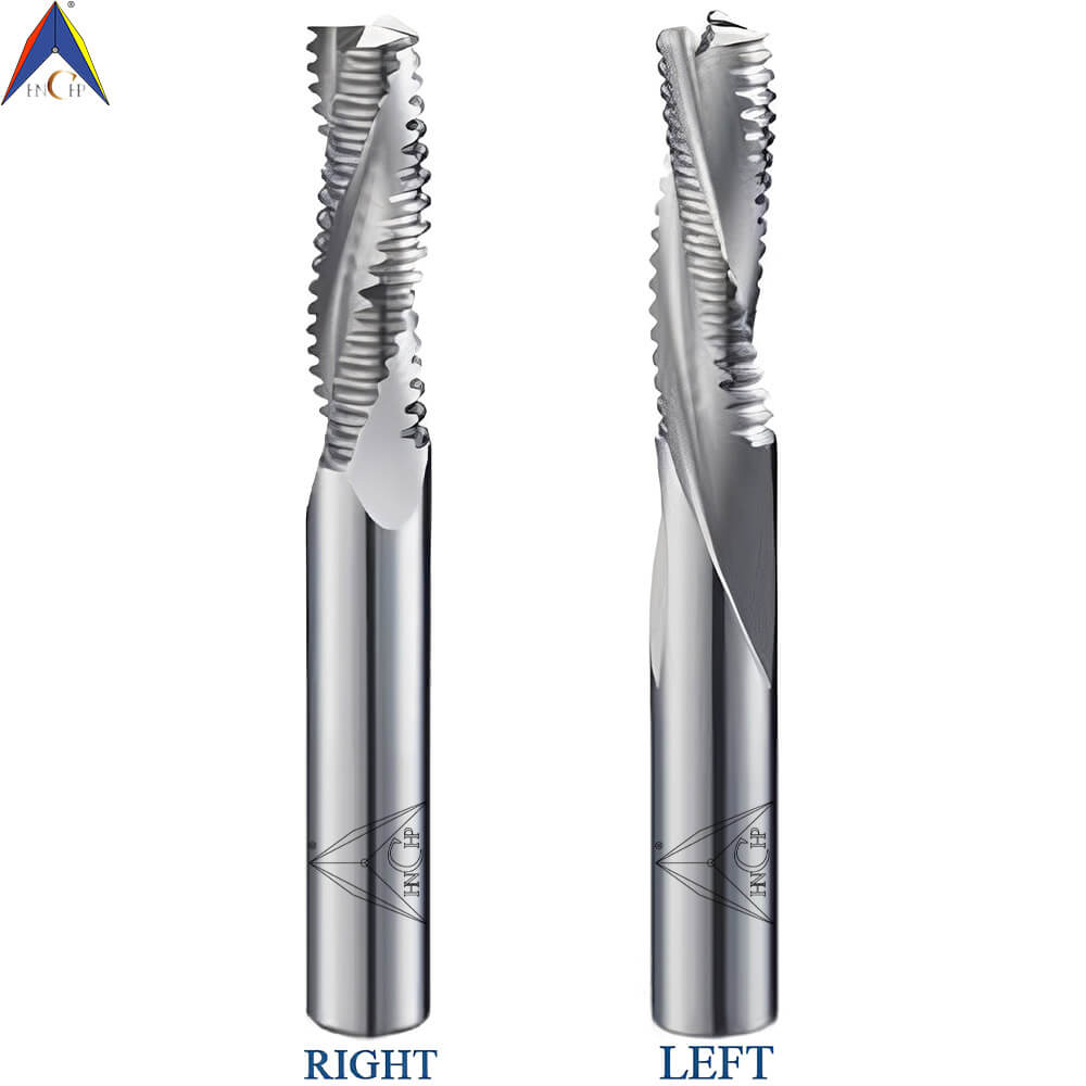 CHPM390 - 3 Flutes Solid Carbide Roughing End Mill For Aluminum (Long Shank)