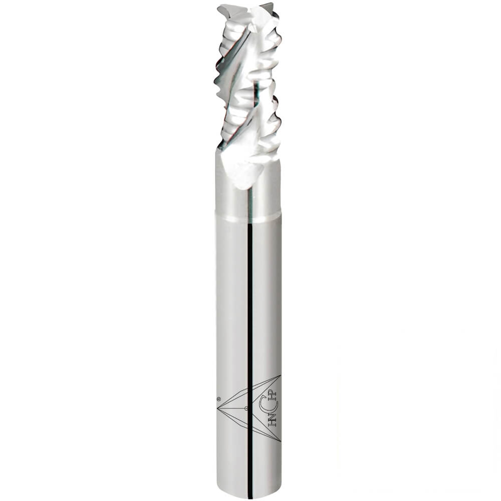CHPM400 - 3 Flutes Solid Carbide Roughing End Mill For Aluminum (Short Shank)