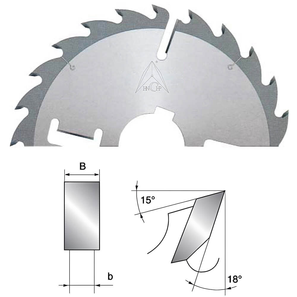 CHPWS.GC - Carbide Tipped Multi Rip Saw Blade With Carbide Wipers