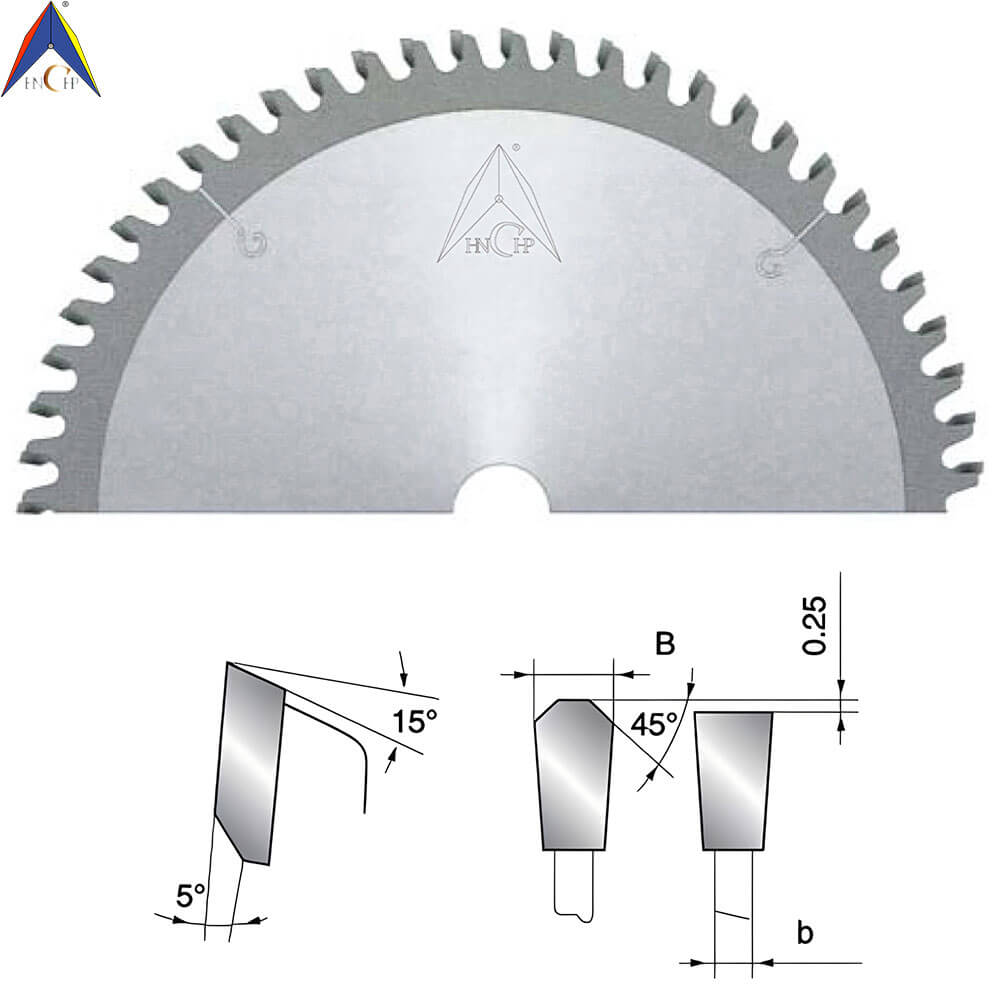 CHPMS.AC3N - Carbide Tipped Saw Blade For Cutting Non-Ferrous (Negative)