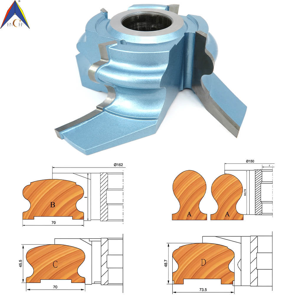 CHPH003.11 - Carbide Tipped Stair Rail Shaper Cutter