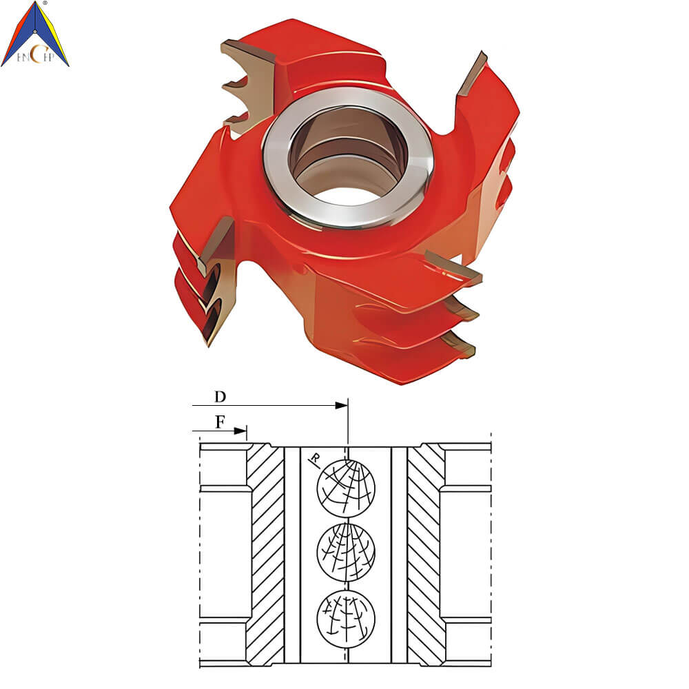 CHPH003.12 - Carbide Tipped 3-Beading Shaper Cutter
