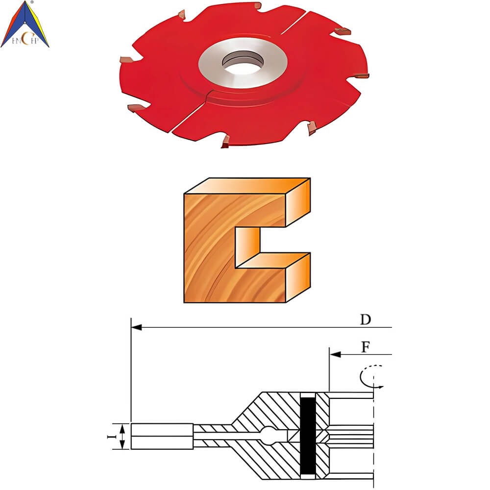 CHPH001.04 - Carbide Tipped Adjustable Grooving Shaper Cutter (Multi-Teeth)