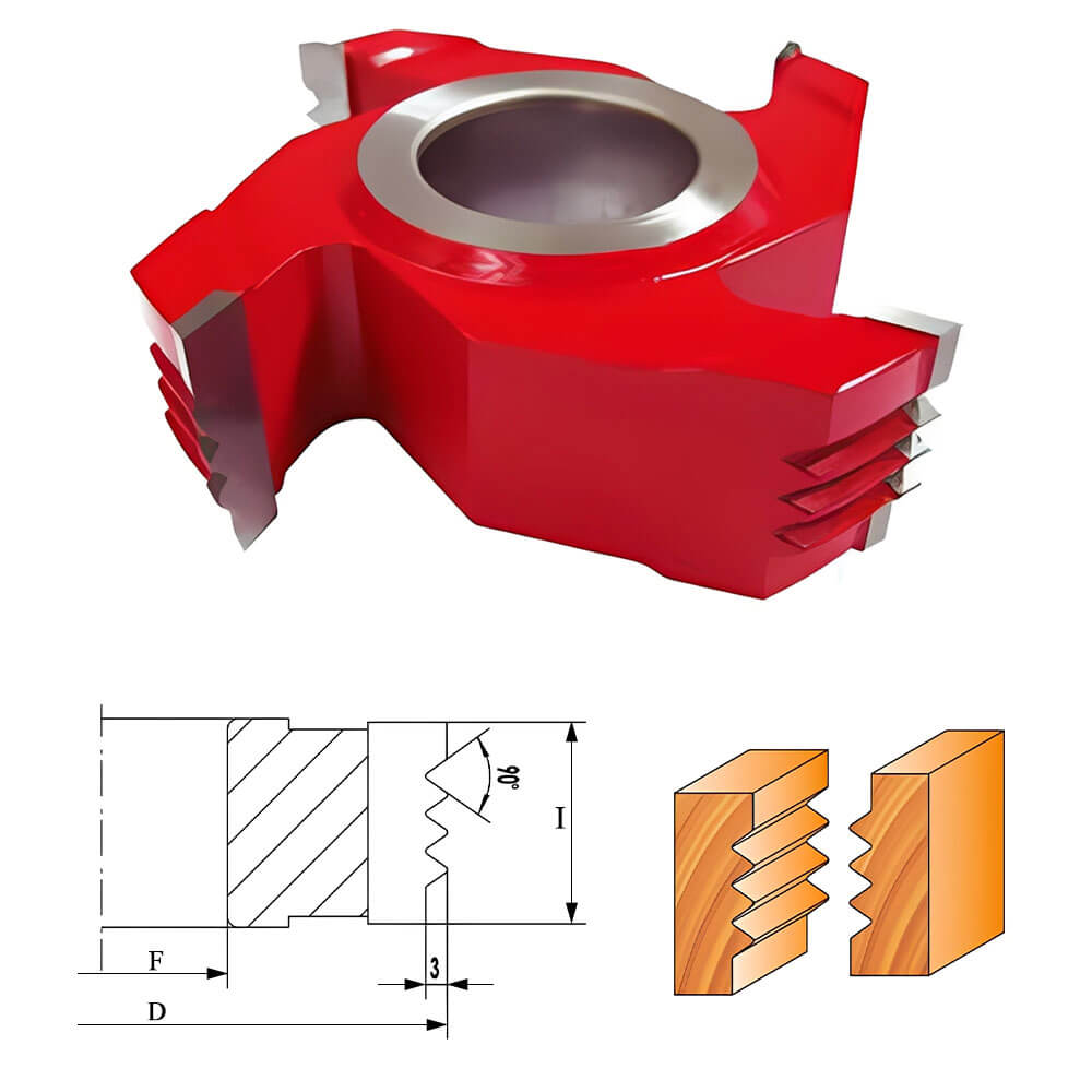 CHPH004.06 - Carbide Tipped Finger Joint Shaper Cutter