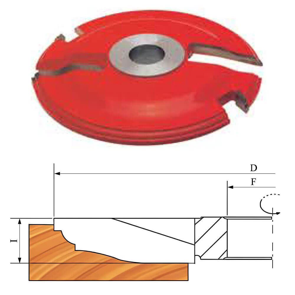 CHPH005.02 - Carbide Tipped Raised Panel Shaper Cutter