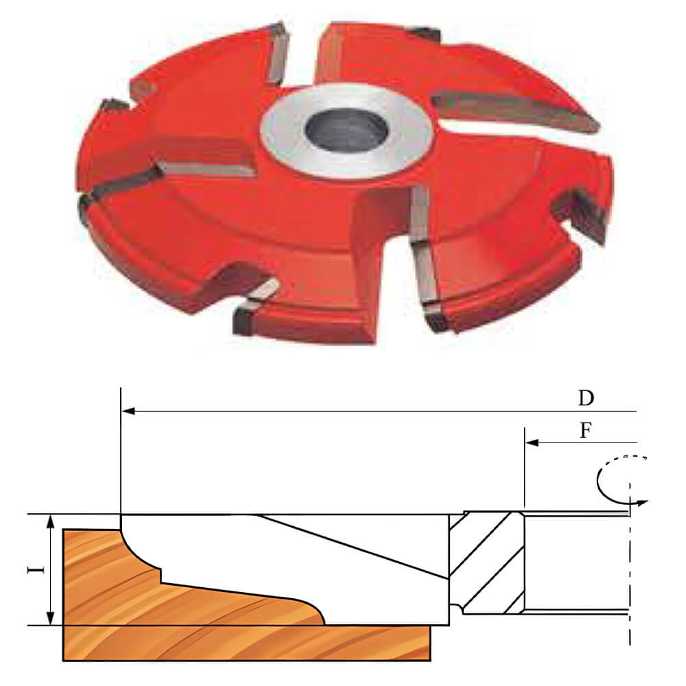 CHPH005.03 - Carbide Tipped Raised Panel Shaper Cutter