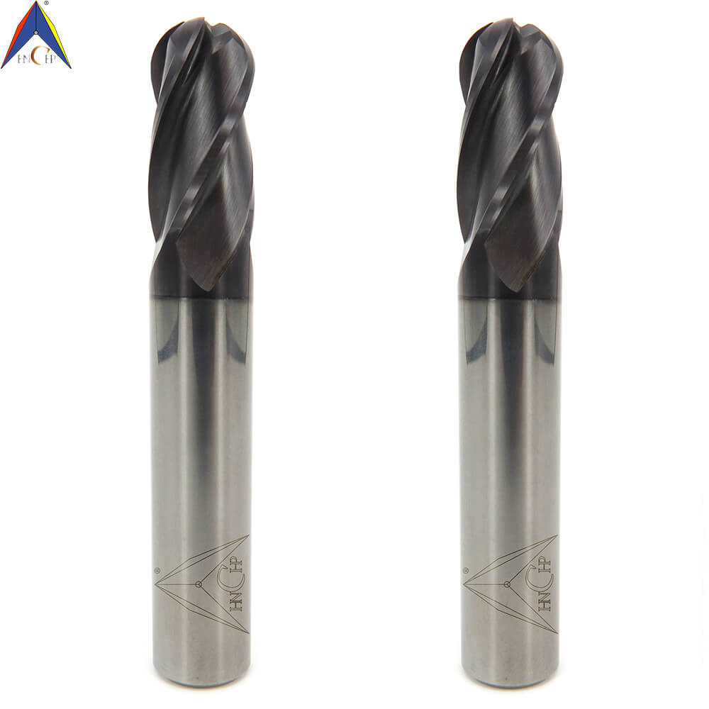 CHPM290 - 4 Flutes Solid Carbide Ball Nose End Mill (Short Shank)
