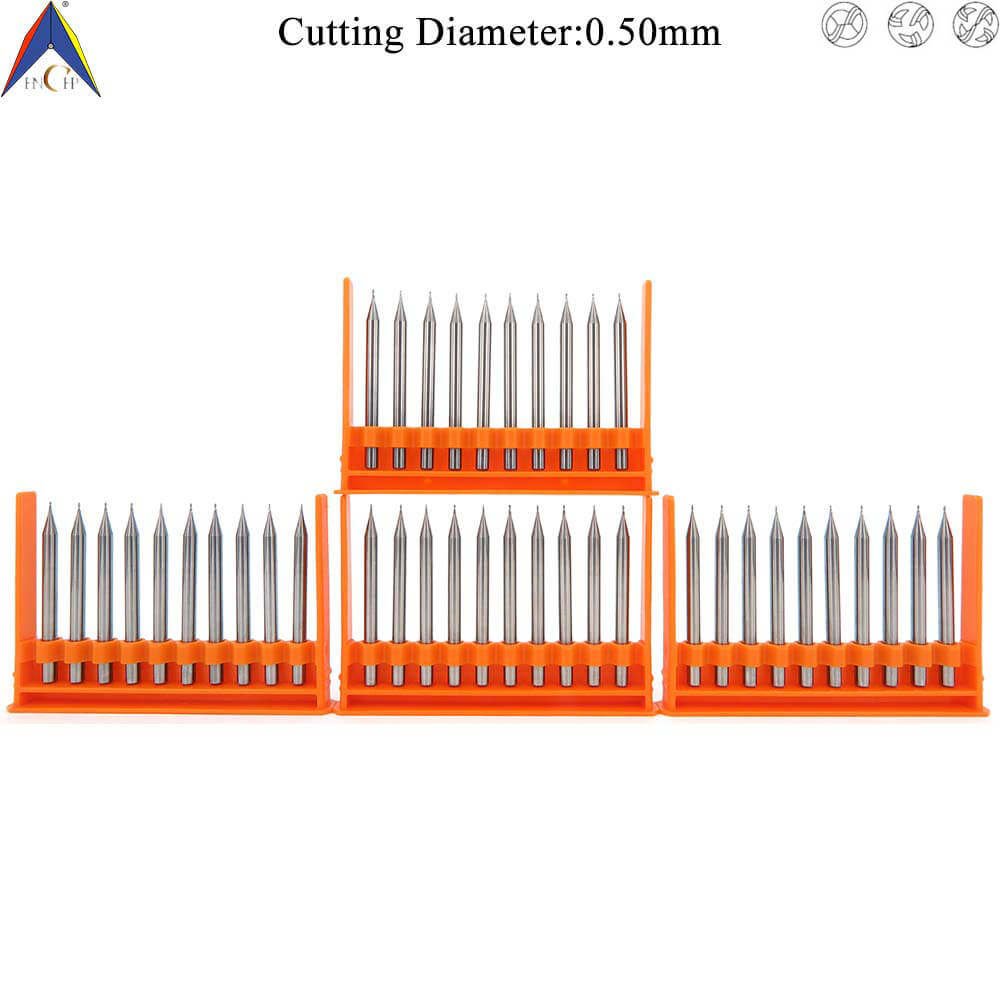 CHPM300 - 2 (3)(4) Flutes Solid Carbide Miniature Ball Nose End Mill