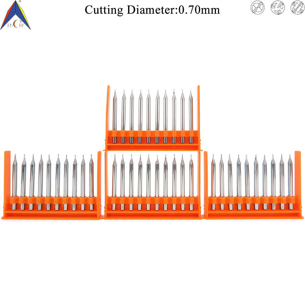 CHPM300 - 2 (3)(4) Flutes Solid Carbide Miniature Ball Nose End Mill