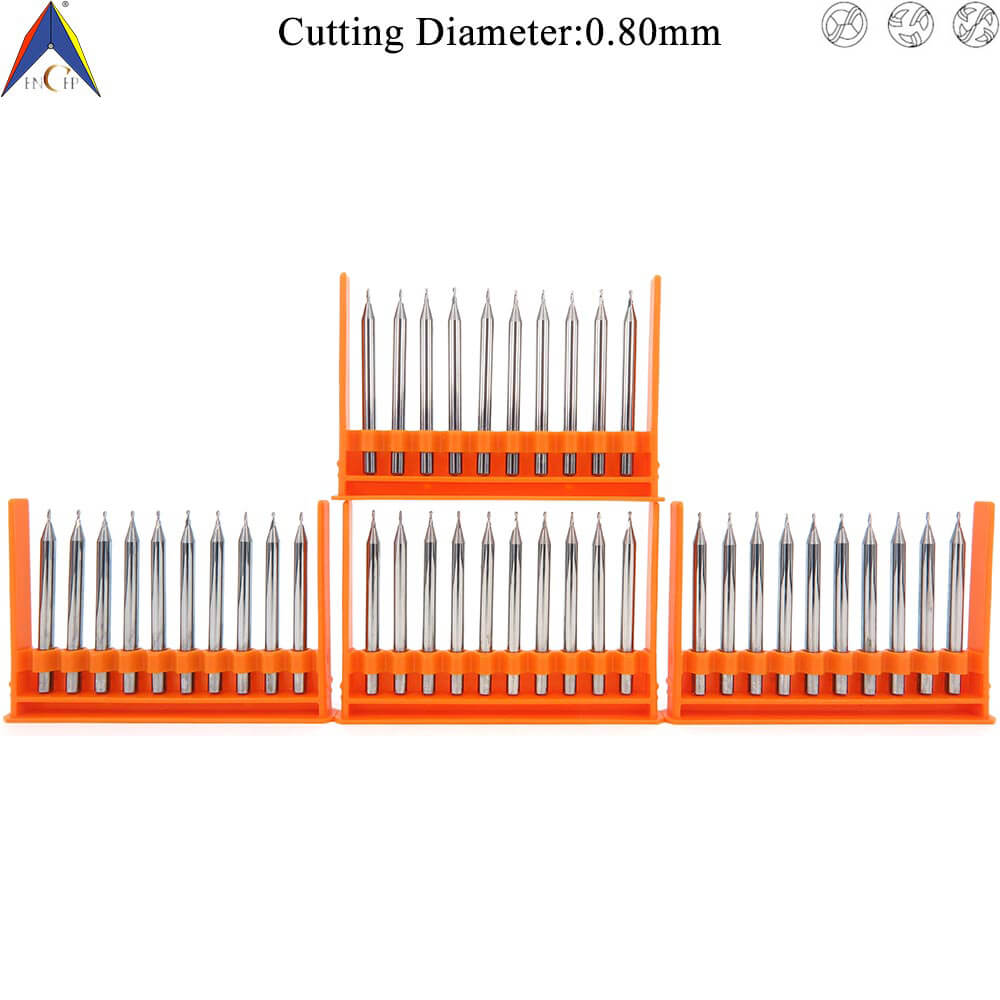 CHPM300 - 2 (3)(4) Flutes Solid Carbide Miniature Ball Nose End Mill