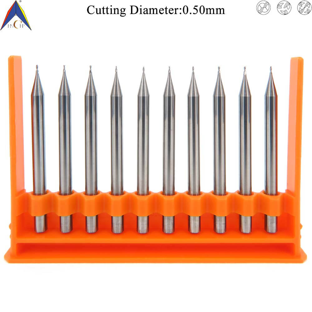 CHPM300 - 2 (3)(4) Flutes Solid Carbide Miniature Ball Nose End Mill