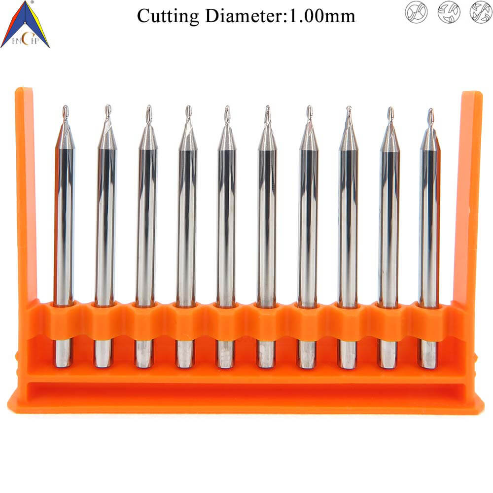 CHPM300 - 2 (3)(4) Flutes Solid Carbide Miniature Ball Nose End Mill