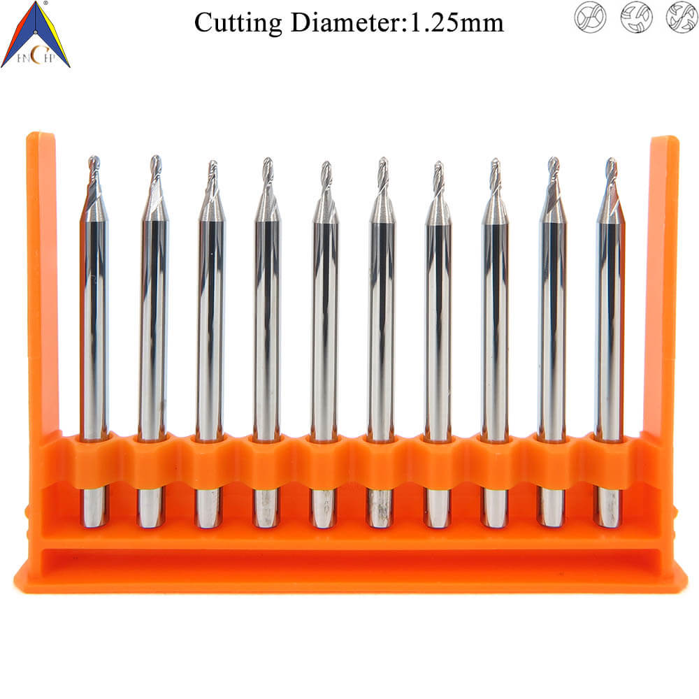 CHPM300 - 2 (3)(4) Flutes Solid Carbide Miniature Ball Nose End Mill