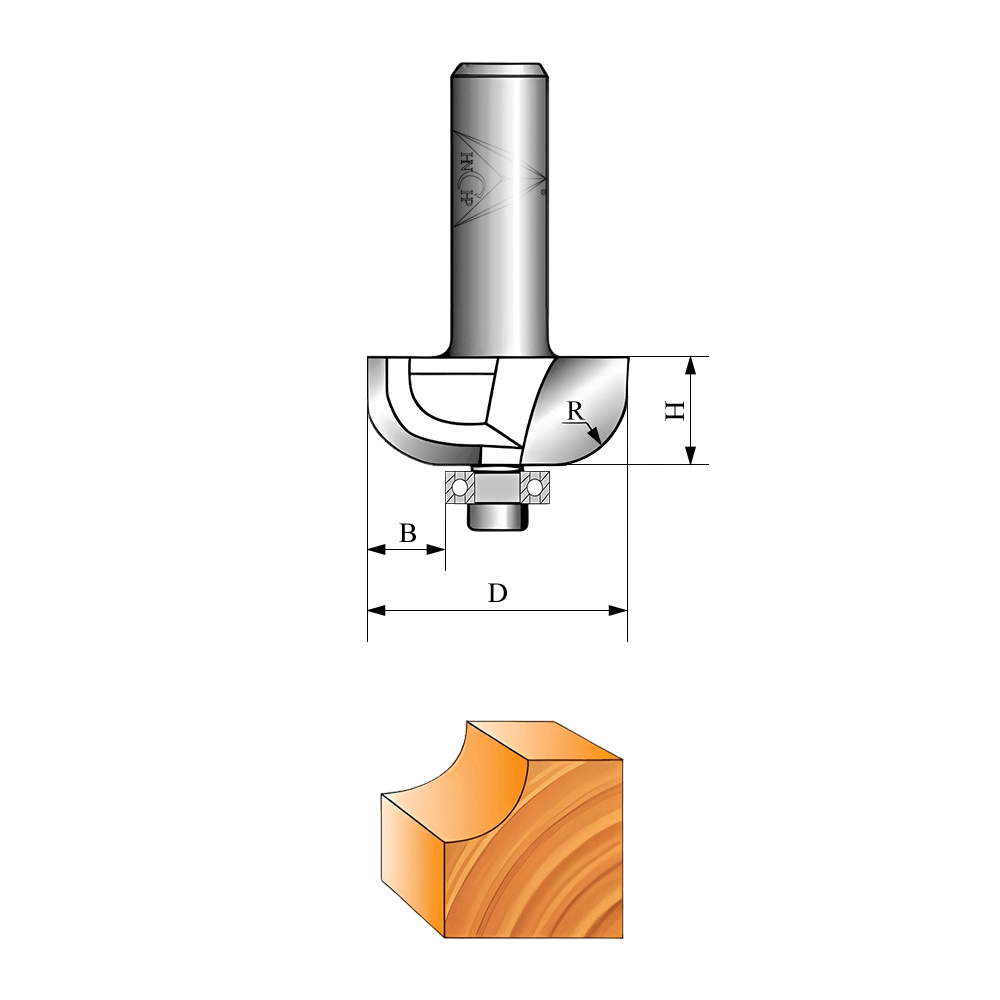 CHP07 - Cove Router Bits (9 Types Available)