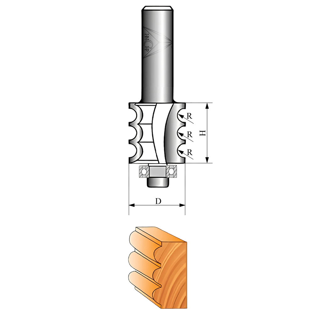 CHP09 - Beading Router Bits (14 Types Available)