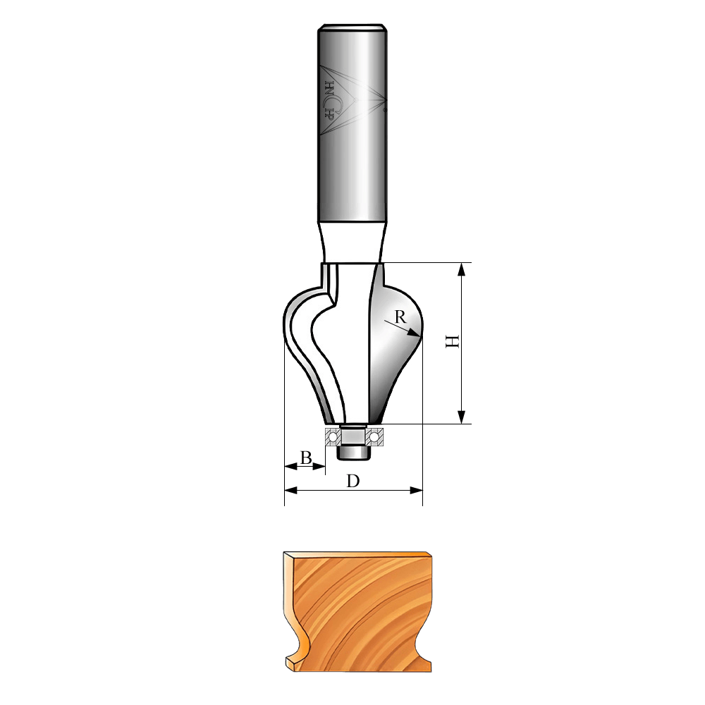 CHP13 - Tall Handrail Router Bits (2 Types Available)