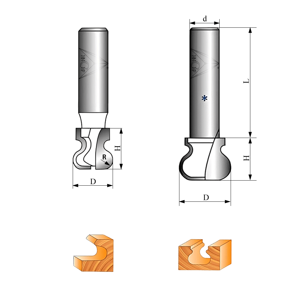 CHP15 - Finger Pull Router Bits (7 Types Available)