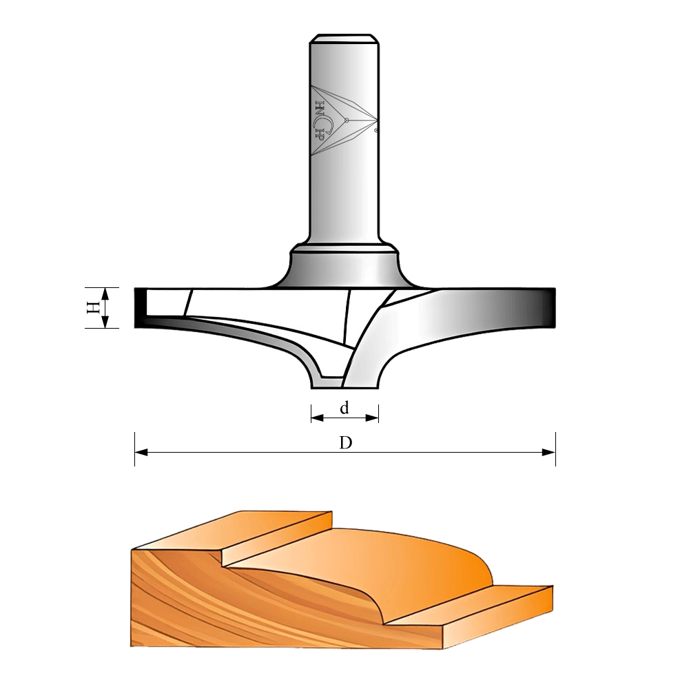 CHP18 - Raised Panel Router Bits (52 Types Available)