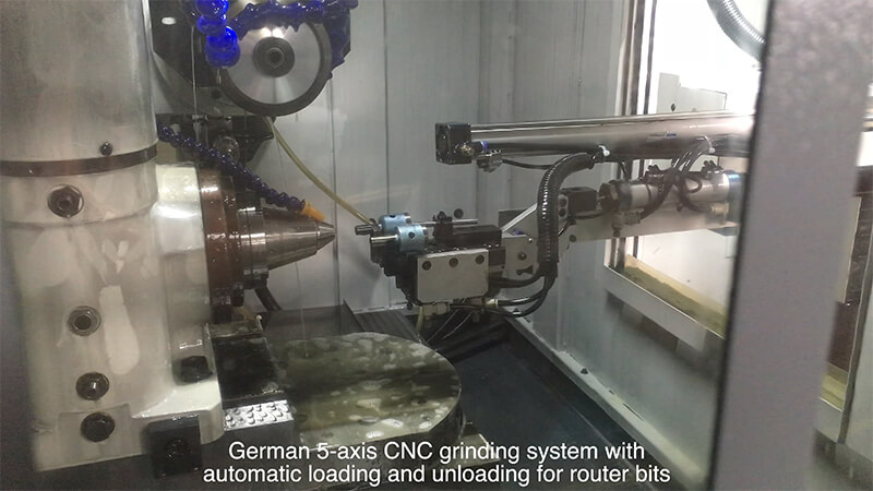 German 5-Axis CNC Grinding Machine with Automatic Loading and Unloading for Router Bits