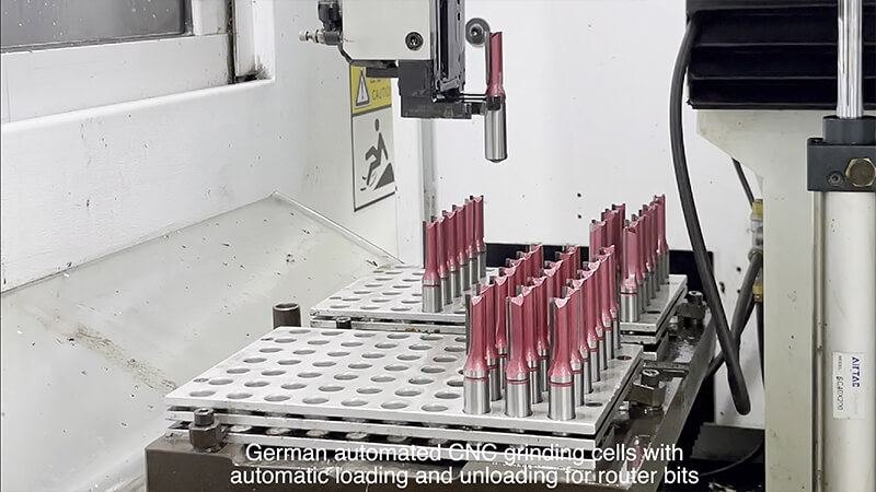 German Automatic Loading and Unloading System for CNC Router Bit Grinding