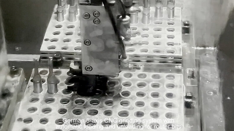 German 5-Axis CNC Grinding System with Automatic Loading and Unloading for Router Bits